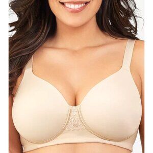 Vanity Fair Full Figure Beauty Back Smoother Wireless Bra 71380 Nude 38C